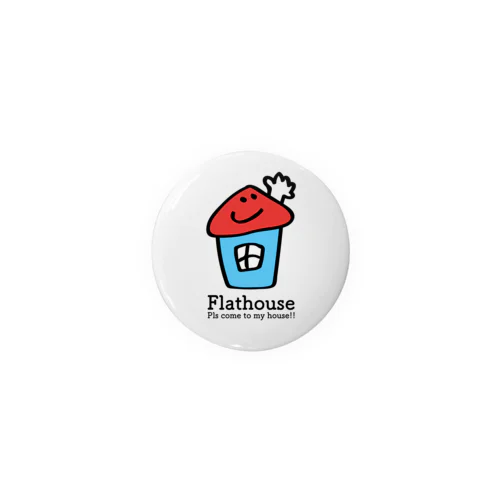 Flathouse/フラットハウスくん Tin Badge