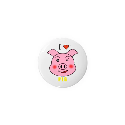 I♥PIG 缶バッジ