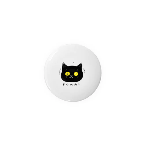 びびりやすい黒猫 Tin Badge