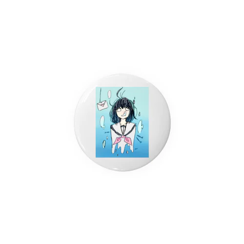 沈む女の子 Tin Badge