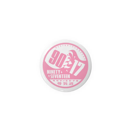 NINETY⇄SEVENTEEN(丸ロゴ・PINK) Tin Badge