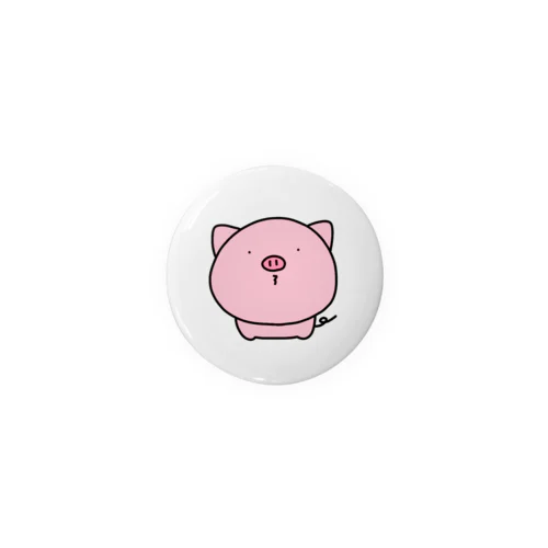 ピンクの豚さん Tin Badge