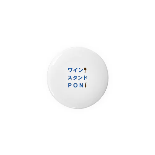 ポンの看板カタカナバージョン Tin Badge