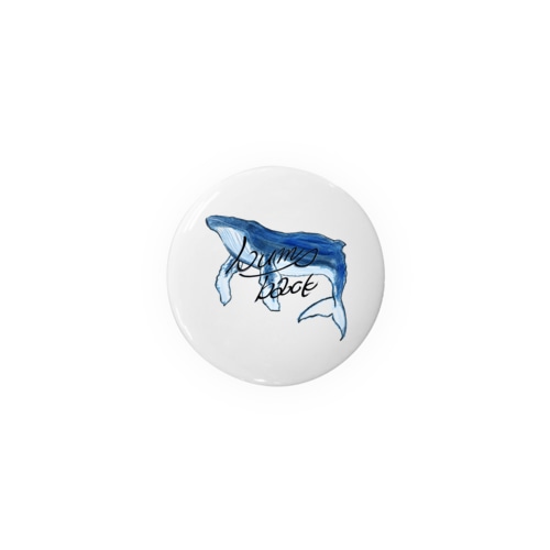 hunp back whale Tin Badge