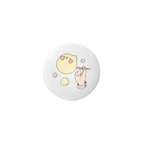 いんこしゃぼん（イエロー） Tin Badge