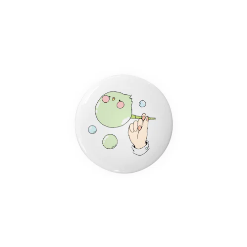 いんこしゃぼん（グリーン） Tin Badge