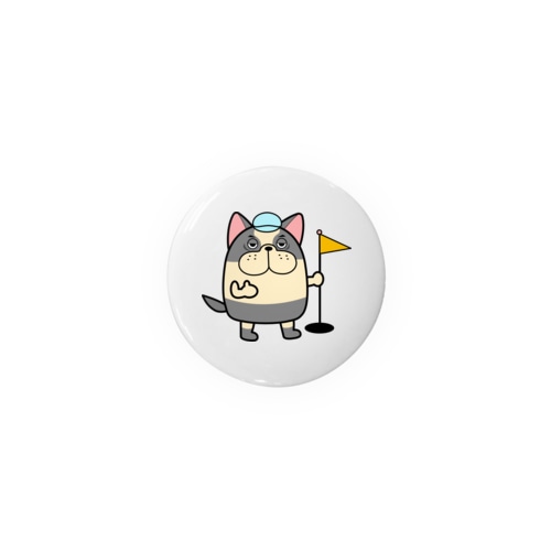 ゴルフいぬ（フレンチブルドック） Tin Badge