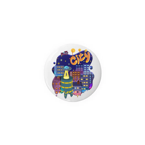 city シティ 154 Tin Badge