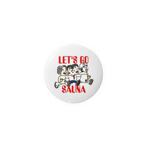 LET'S GO SAUNA 缶バッジ