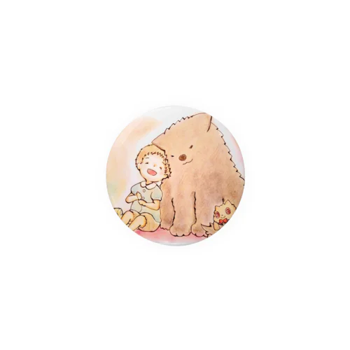 わんこと男の子 Tin Badge