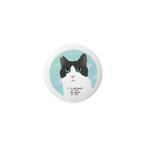 ハチワレ猫 猫山さん2 Tin Badge
