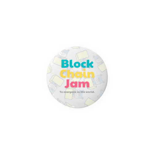 BlockChainJamの缶バッジ（ベニぐまくんバージョン） Tin Badge