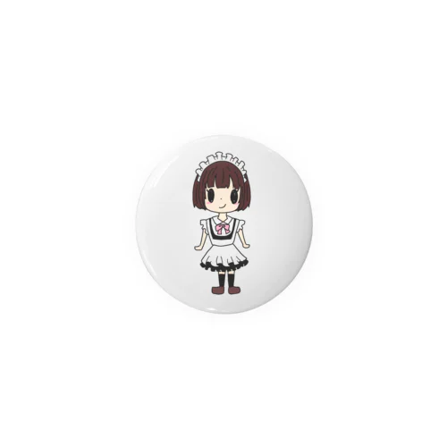 メイド服の女の子 Tin Badge