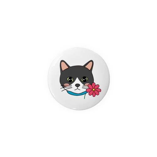 コスモスを付けている猫【しじみ】 Tin Badge