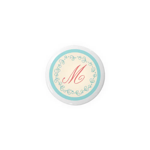 for M Tin Badge