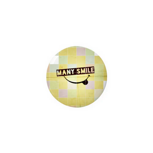 manysmile缶バッジ Tin Badge