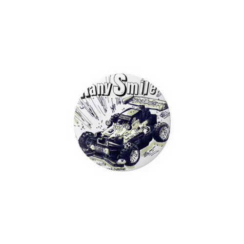 manySmile hot shot White雑貨 Tin Badge