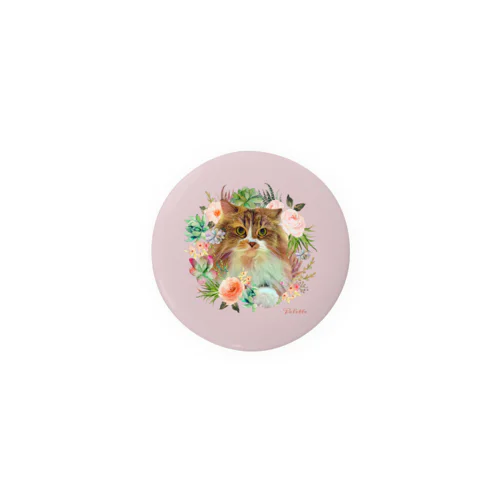 猫カフェラグドールぱれっとflower Tin Badge