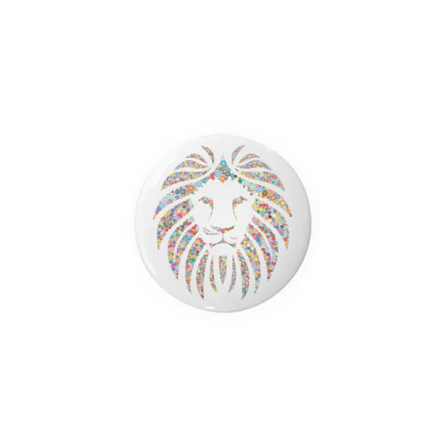 Rainbow Lion Tin Badge