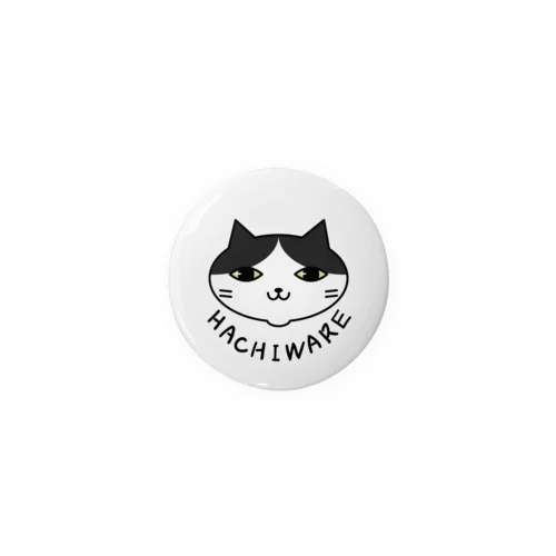 白黒はちわれ猫「はちろう」 Tin Badge