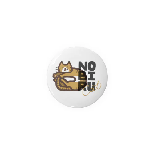 のびるねこ Tin Badge