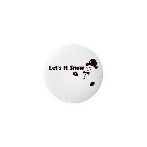 Let it snow 缶バッジ