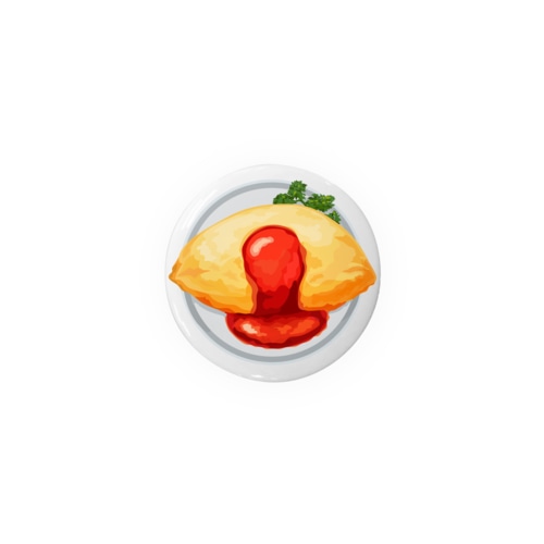 オムライスの缶バッジ Tin Badge
