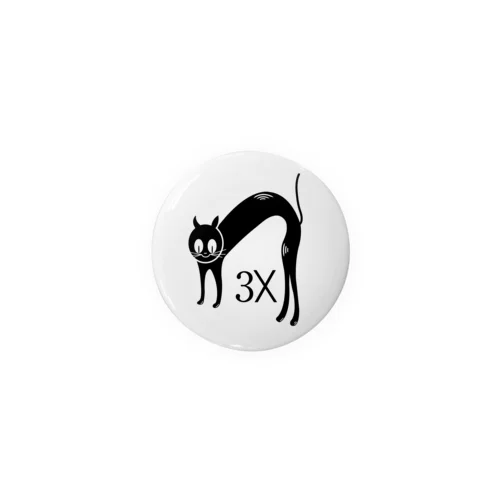 3匹の猫（Cat Times 3x） Tin Badge