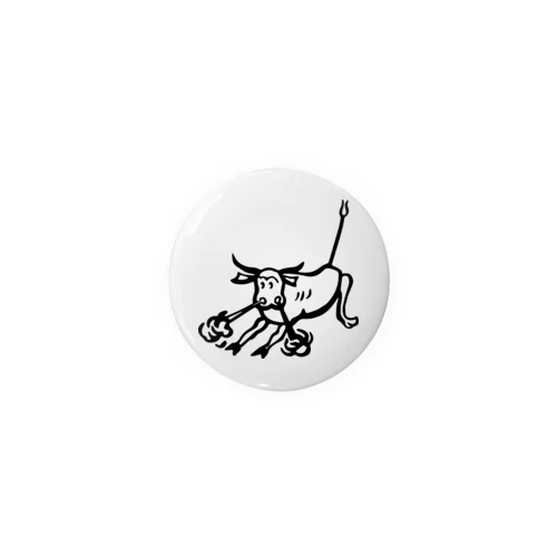 荒ぶる雄牛（Snorting Bull） Tin Badge