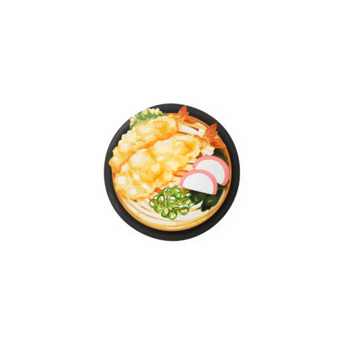 天ぷらうどん Tin Badge