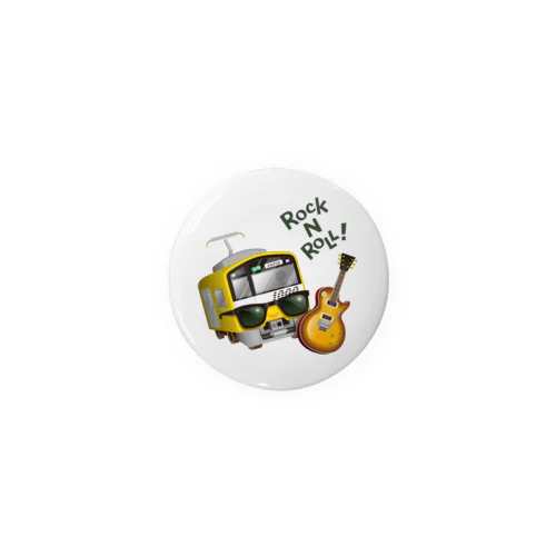 黄色い電車 「 音楽大好き ! 」 Tin Badge