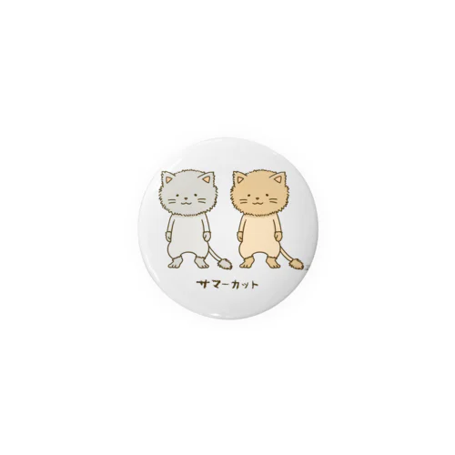 サマーカットにゃんこ Tin Badge