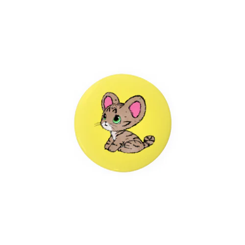 かぎしっぽのねこ Tin Badge