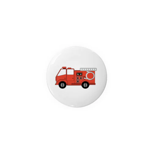 消防車 ～ Fire Truck 缶バッジ
