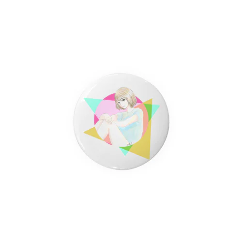 ●girl▲ Tin Badge