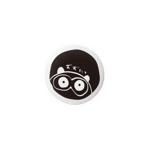 ドットたぬきケーキ「ど」アップ Tin Badge