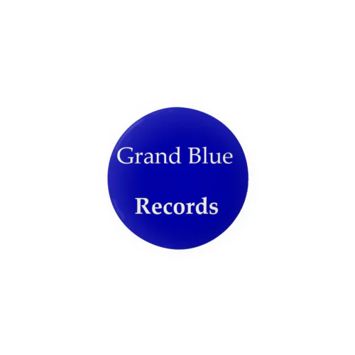 Grand Blue Records Tin Badge