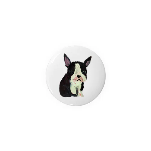 BostonterrierArt#013 Tin Badge