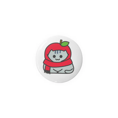 ねこのフェーさん”赤いリンゴ” Tin Badge