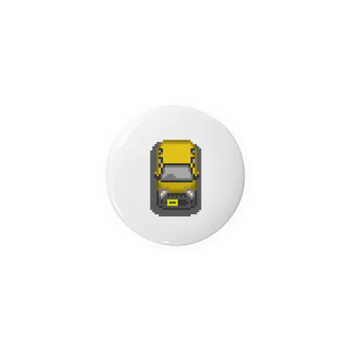 ドット絵車（イエロー） Tin Badge