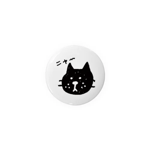 くろにゃん Tin Badge