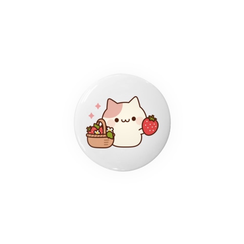 ラブリーなにゃんこ　いちごver. Tin Badge
