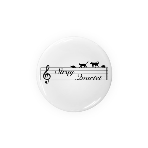 ストレイカルテット（Stray Quartet）ロゴ Tin Badge