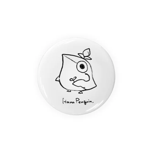花ペンギン ~シンプル~ Tin Badge