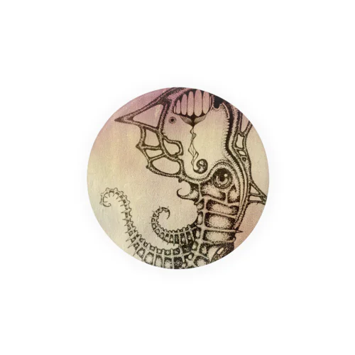 sea horse Tin Badge