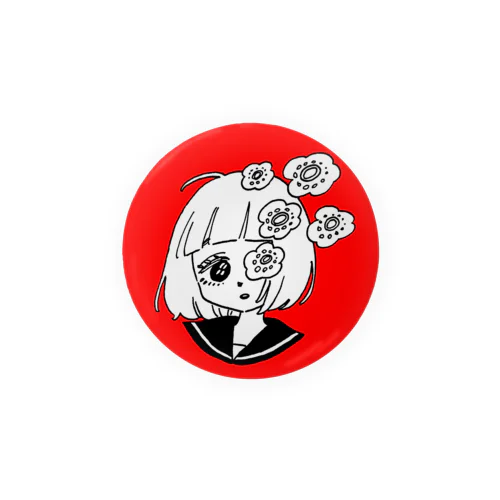 女の子 Tin Badge