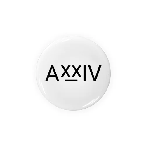 AXXIV -WH- Tin Badge