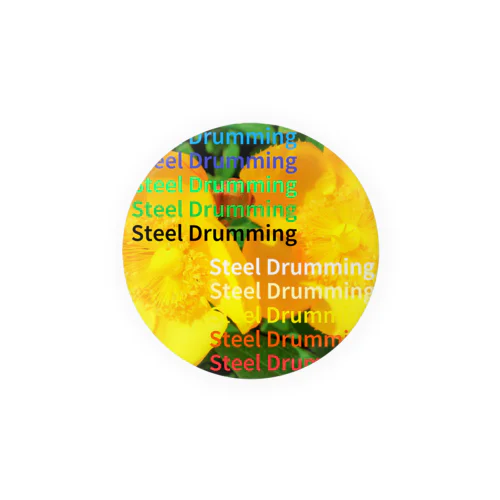 22-Steel Drumming Tin Badge