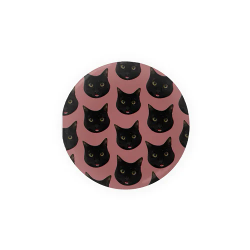 🐱ゆいちゃんぺ(ドット柄ピンク) Tin Badge