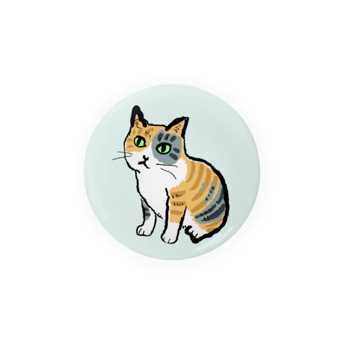 座り猫 Tin Badge